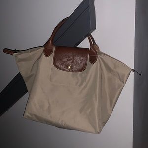 Beige Longchamp bag